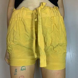 Yellow shorts
